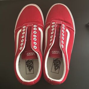 Vans Ward Low Top Sneaker - Racing Red/White